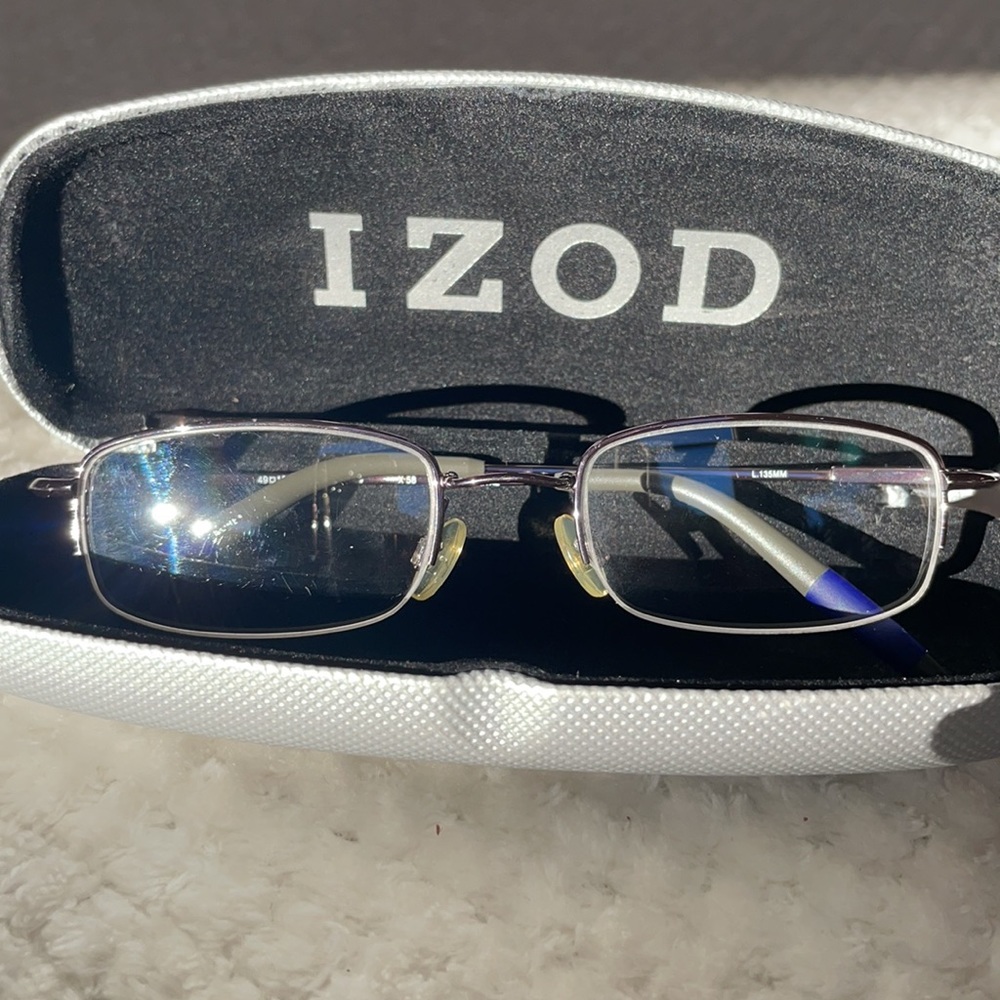 Vintage Izod Frames for Prescription Glasses, Gunmetal Color Frames
